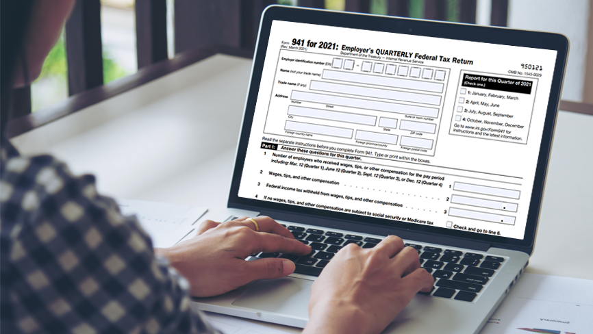 IRS Form 941 for Q2 2021